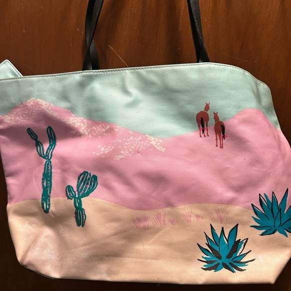 Kate Spade Floral Car Print Tote Bag - Picture 2 of 3